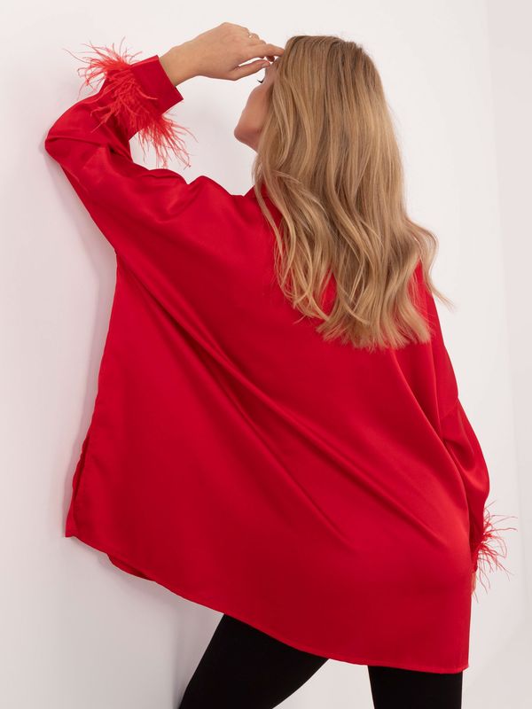 Italy Moda Shirt-DHJ-KS-16879.37-Red