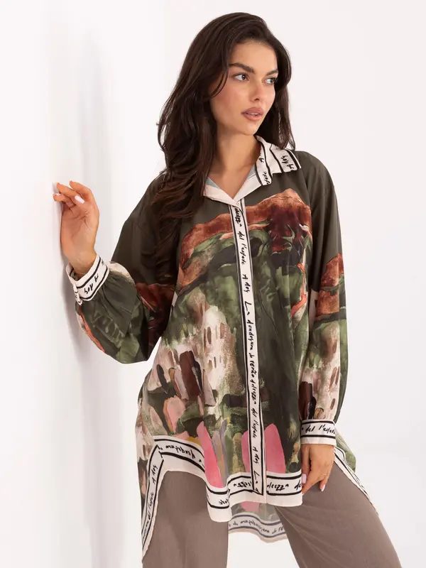 RUE PARIS Shirt-IT-KS-18729.12-khaki