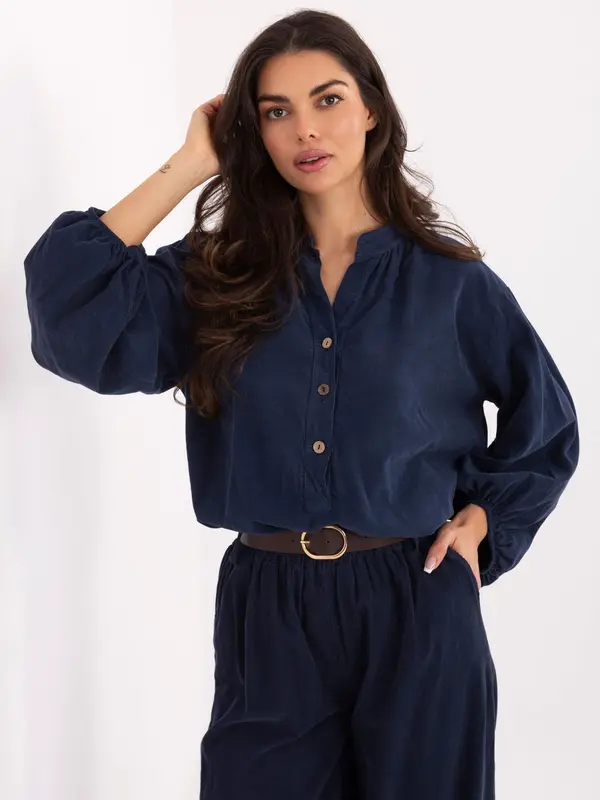 Italy Moda Shirt-IT-KS-233607.63-navy blue