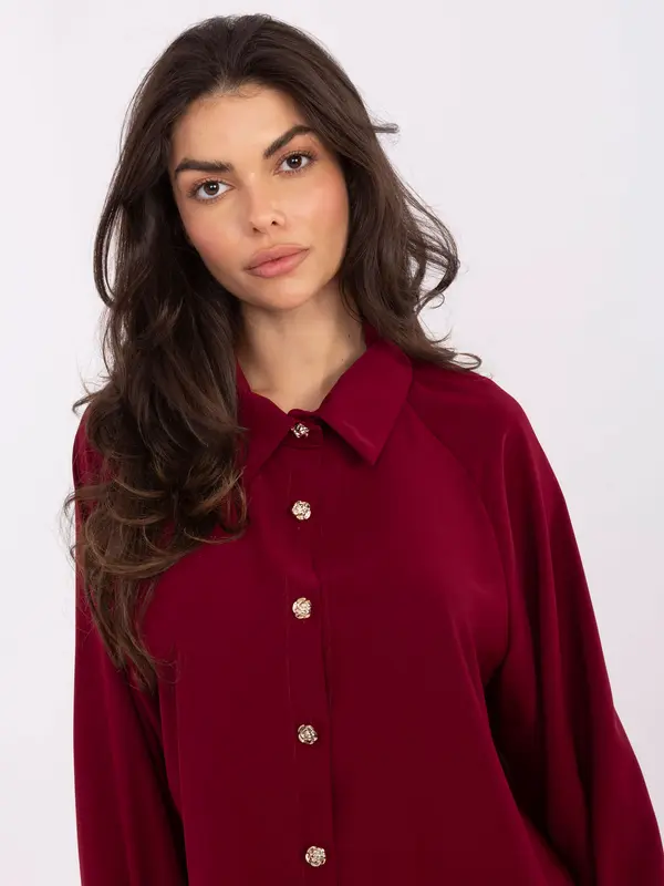 Factory Price Shirt-IT-KS-29022.25-burgundy