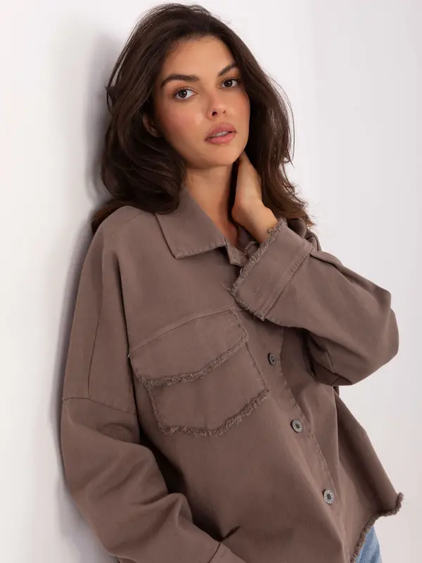 RUE PARIS Shirt-IT-KS-FL5779.87-dark beige