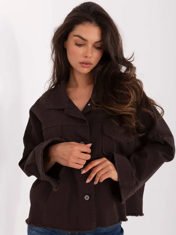 RUE PARIS Shirt-IT-KS-FL5779.87-dark brown