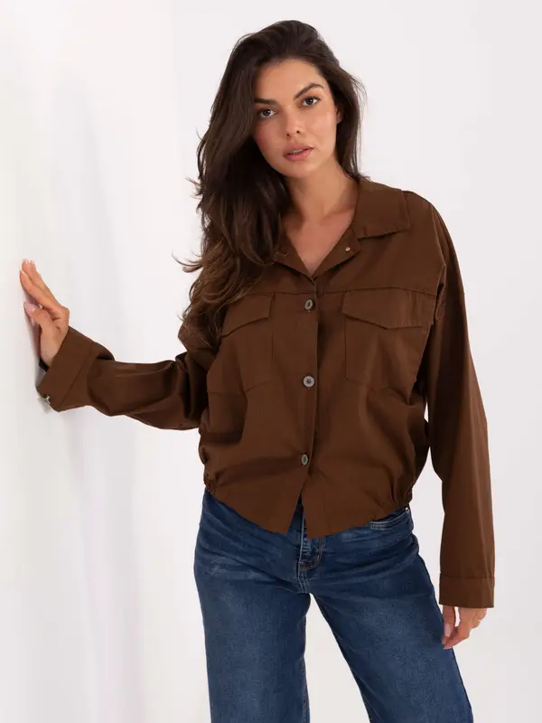 RUE PARIS Shirt-IT-KS-FL9273.86-brown