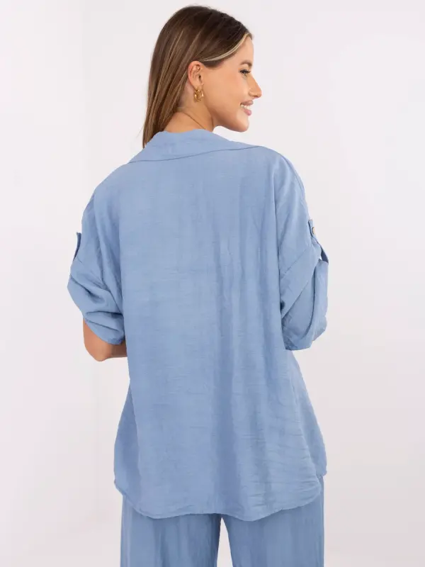 Italy Moda Shirt-MI-KS-6537.74P-blue
