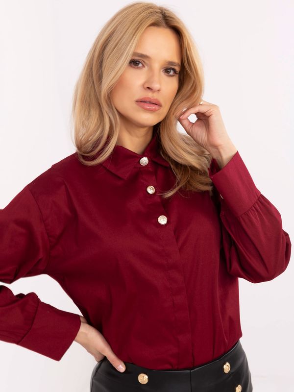 Italy Moda Shirt-MI-KS-C238.04-burgundy