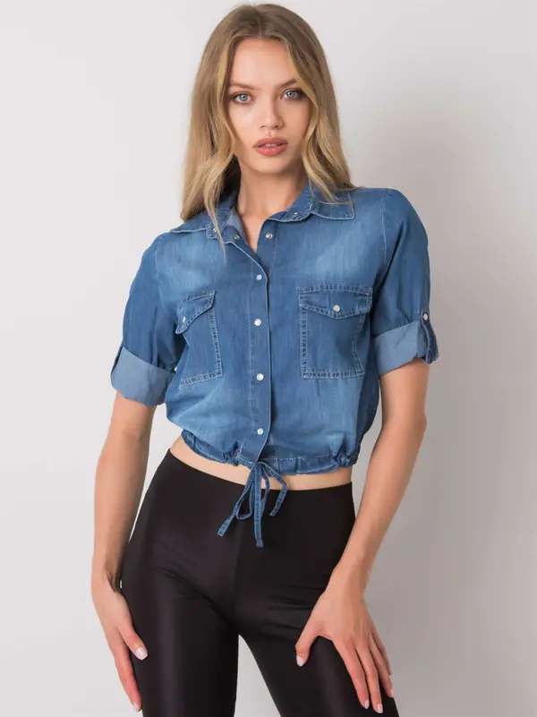RUE PARIS Shirt-RO-KS-5432.07P-blue