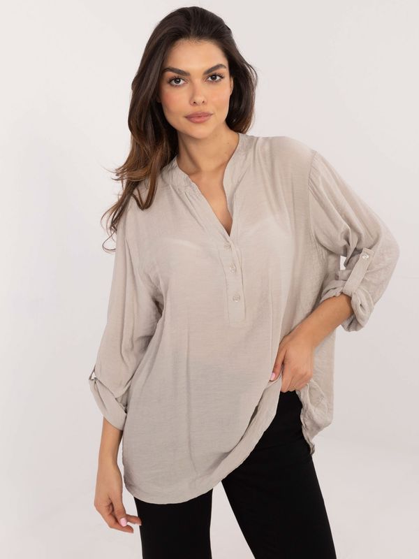 Och Bella Shirt-TW-KS-BI-7175.38-beige