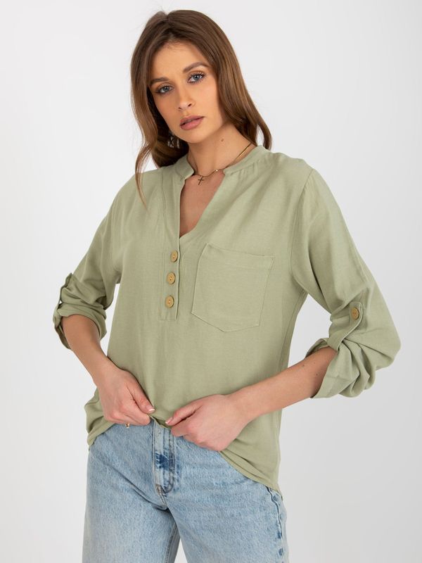 RUE PARIS Shirt-WN-KS-VE51.31P-pistachio