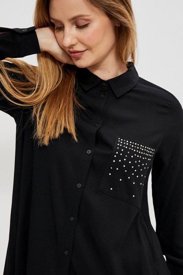 Moodo Shirts with decorative rhinestones