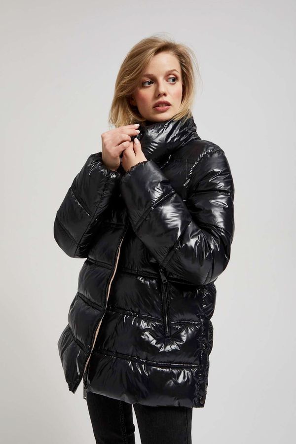 Moodo Short quilted jacket with hood