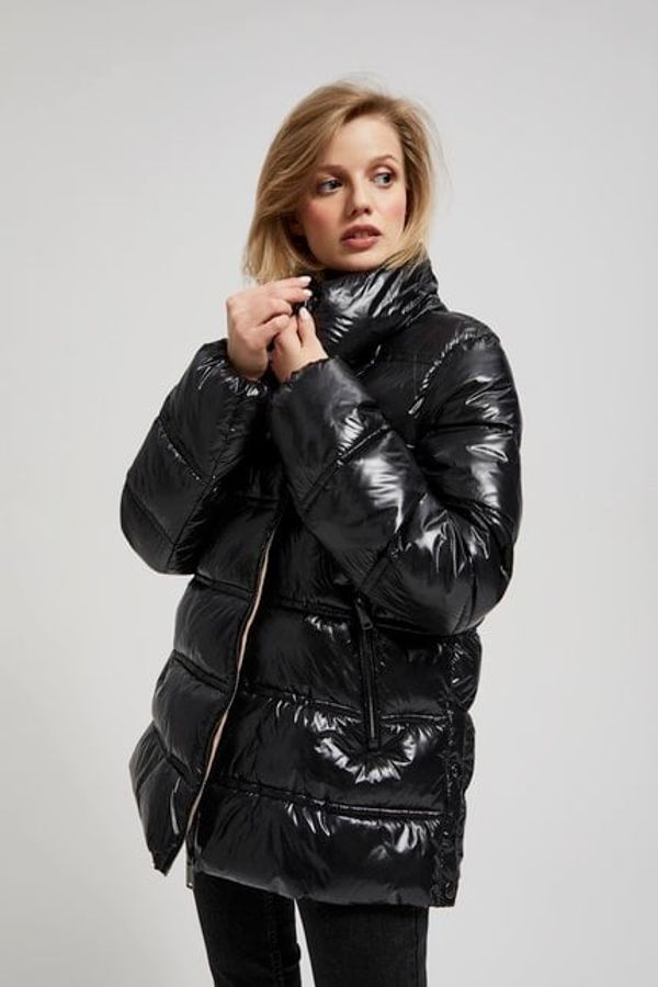 Moodo Short quilted jacket with hood