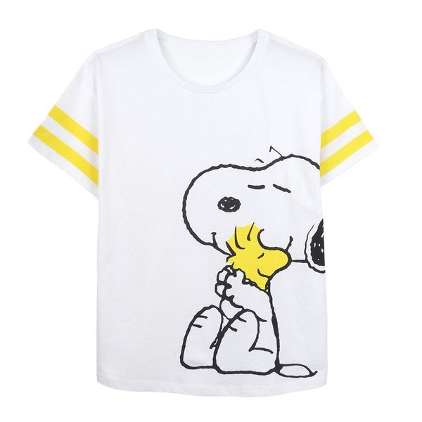 SNOOPY SHORT SHIRT SINGLE JERSEY POINT SNOOPY