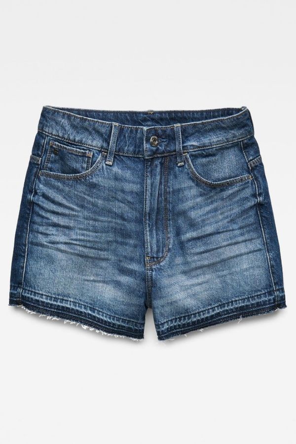 G Star Shorts - G-STAR Arc High BF Short rp Wmn Blue