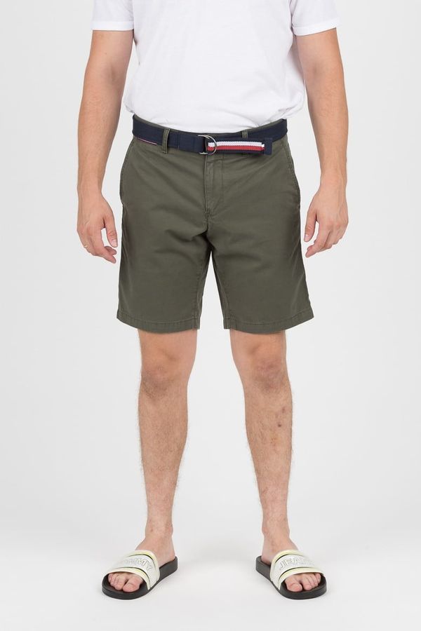 Tommy Hilfiger Shorts - TOMMY HILFIGER BROOKLYN SHORT LIGHT TWILL BELT green