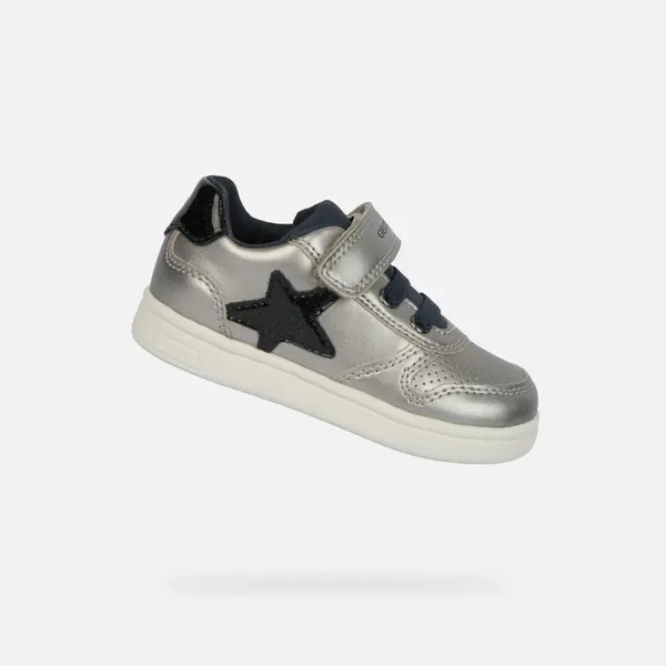 GEOX Silver Girls Geox Djrock Sneakers - Girls