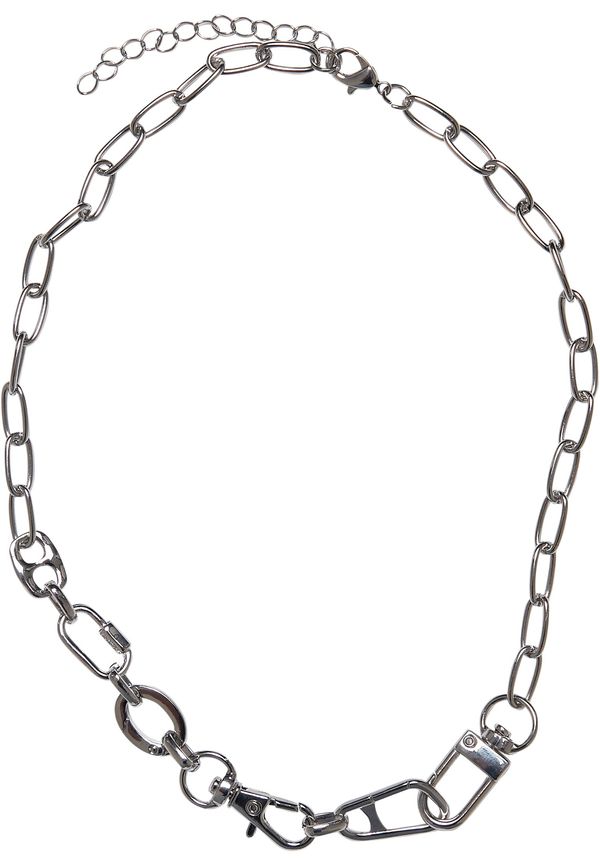 Urban Classics Accessoires Silver necklace with different clasps