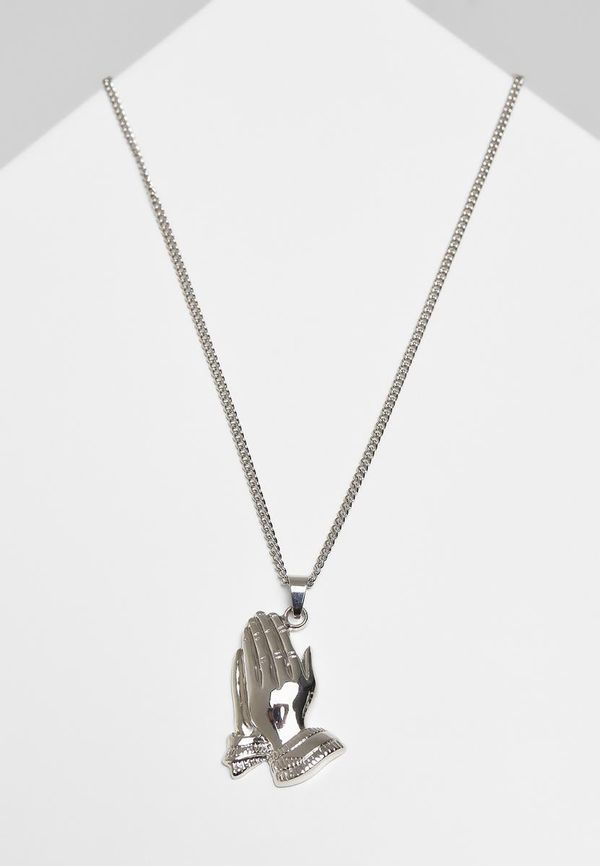 Urban Classics Accessoires Silver Pray Hands Necklace