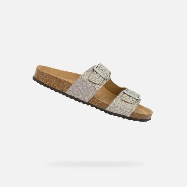 GEOX Silver Women's Slippers Geox Brionia - Women's
