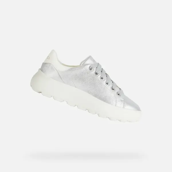 GEOX Silver women's sneakers Geox Spherica ec4.1 - Women's