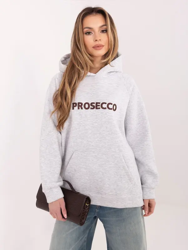 RUE PARIS Siva jopa s kapuco