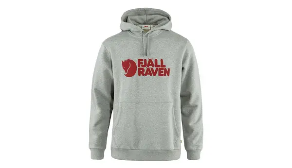 Fjallraven Siva jopa s kapuco z logotipom Fjällräven