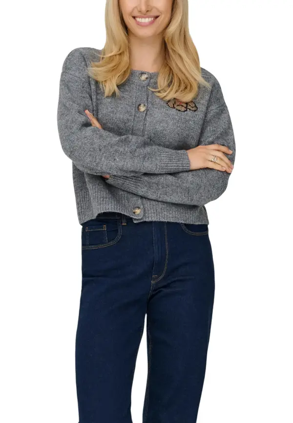 Only Siva jopica Only s potiskom