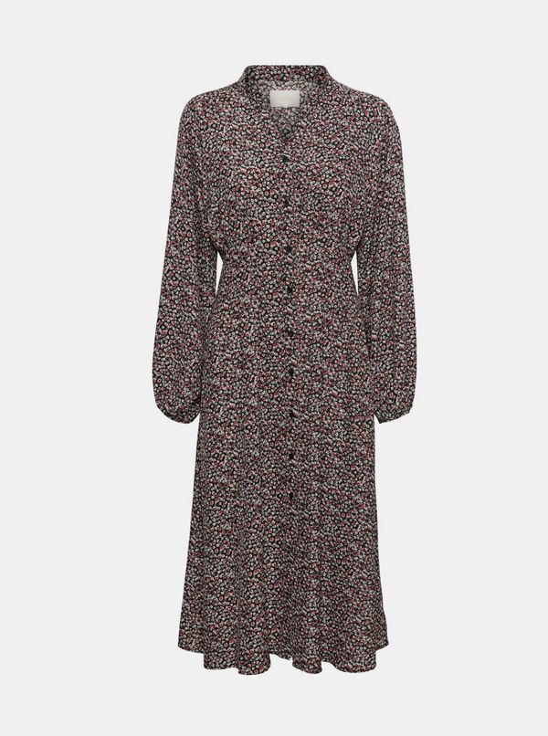 Noisy May Sivo-črni cvetni midishats Hrupni May Lea - Dame