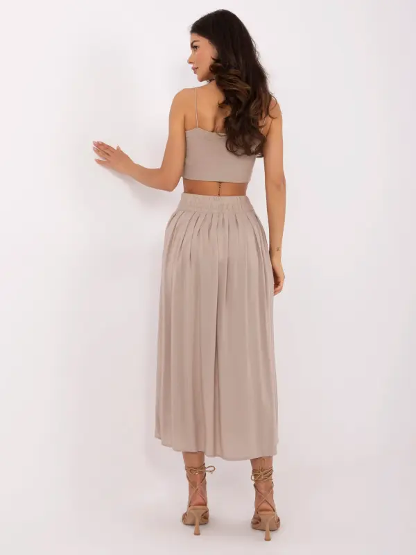 Sublevel Skirt-D73761M50187B-dark beige