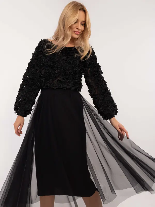 Italy Moda Skirt-DHJ-SD-19568.13X-black