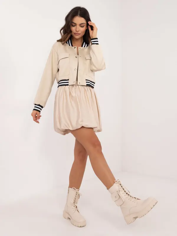 Italy Moda Skirt-DHJ-SD-19865.45-beige