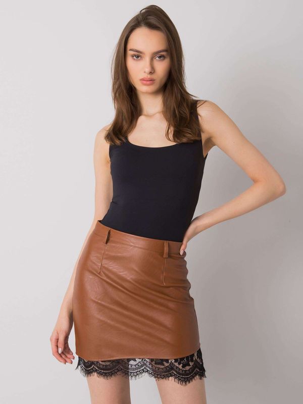 Italy Moda Skirt-DHJ-SD-3051.80P-Brown