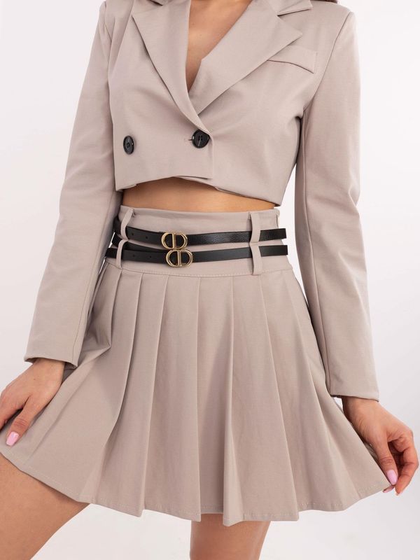 Italy Moda Skirt-DHJ-SD-8765.26-dark beige