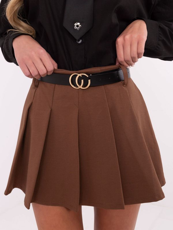 Italy Moda Skirt-DHJ-SD-A8757.92P-Brown