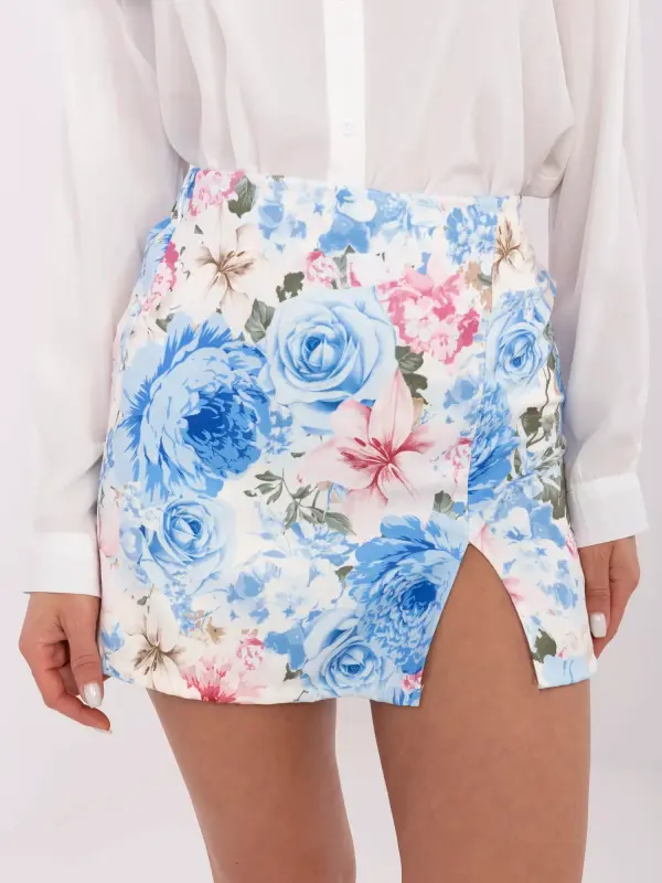 Italy Moda Skirt-DHJ-SD-A8933.12-white-blue