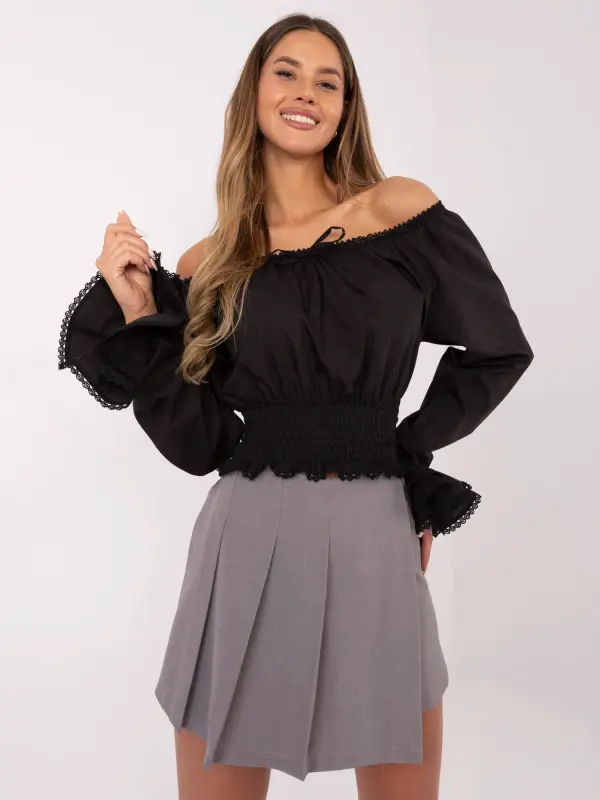 Italy Moda Skirt-MI-SD-88662.92-gray