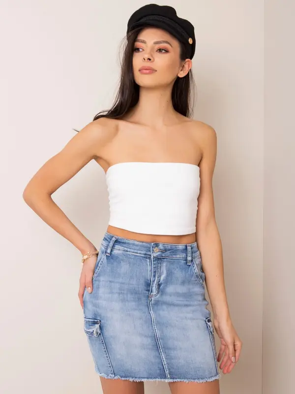 Denim Innovative Desing Skirt-NM-DE-SD-18105.49-blue