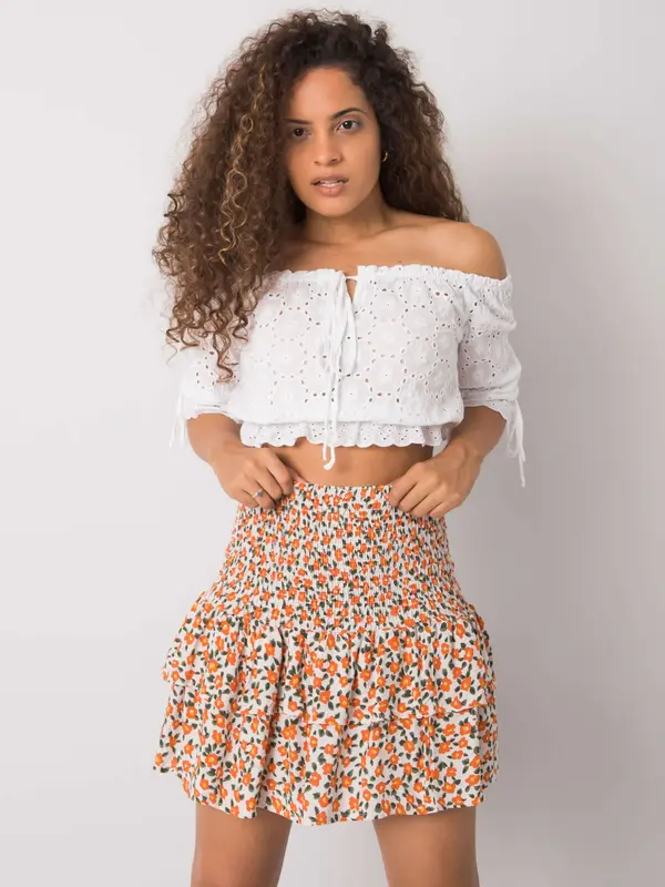 RUE PARIS Skirt-RO-SD-2511-3.71P-Orange