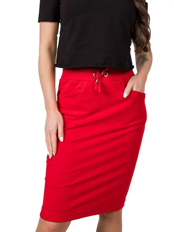 BASIC Feel Good Skirt-RV-SD-4793-1.32-Red