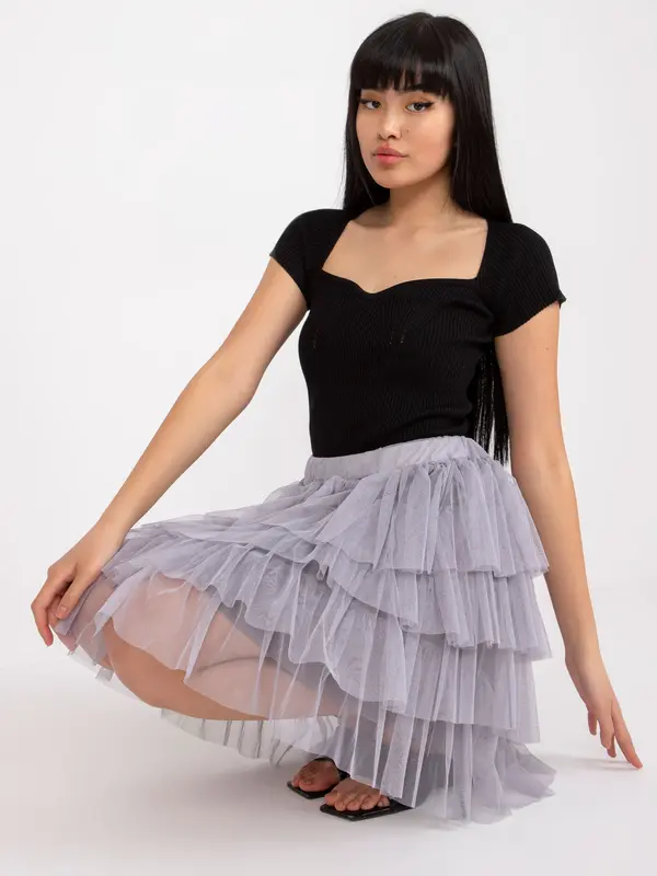 Och Bella Skirt-TW-SD-BI-0517.84-grey