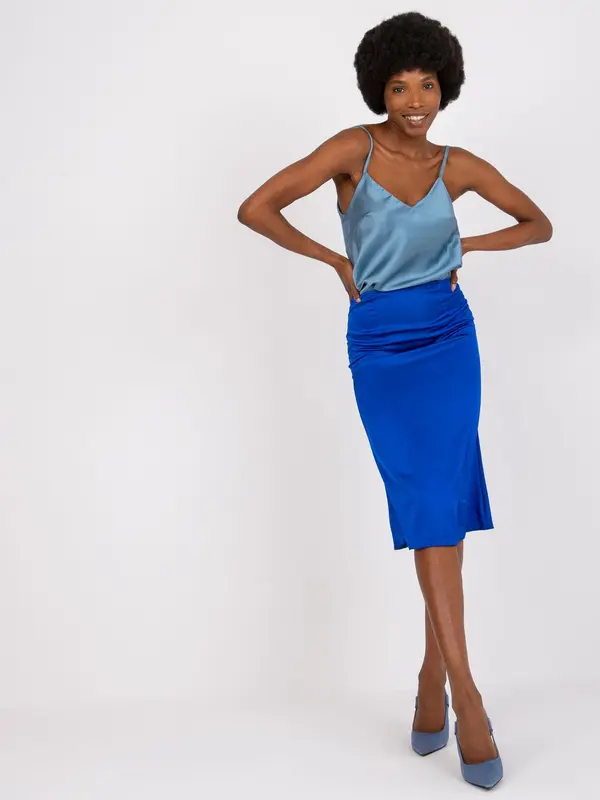 RUE PARIS Skirt-WN-SD-1702.21-Cobalt