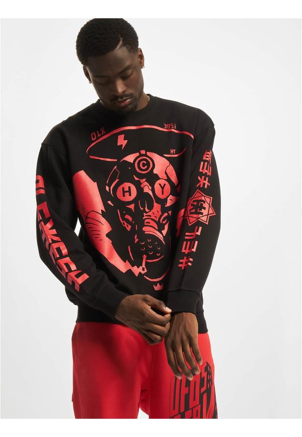 DEF Skull Sweat Pants Black/Red