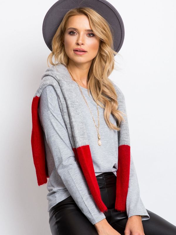 Fashionhunters Sky gray blouse