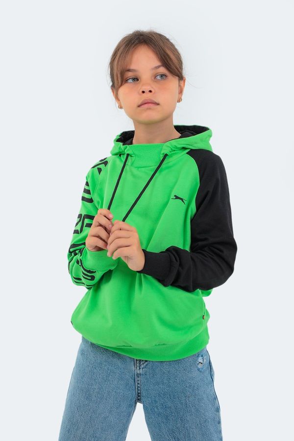 Slazenger Slazenger Draven Kids Unisex Sweatshirt Green Gray