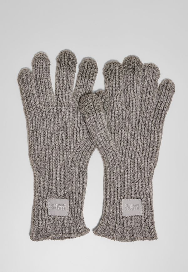 Urban Classics Accessoires Smart gloves made of a knitted heather grey wool blend