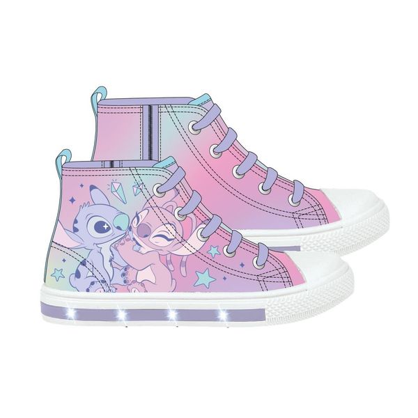 STITCH SNEAKERS PVC SOLE WITH LIGHTS HIGH STITCH