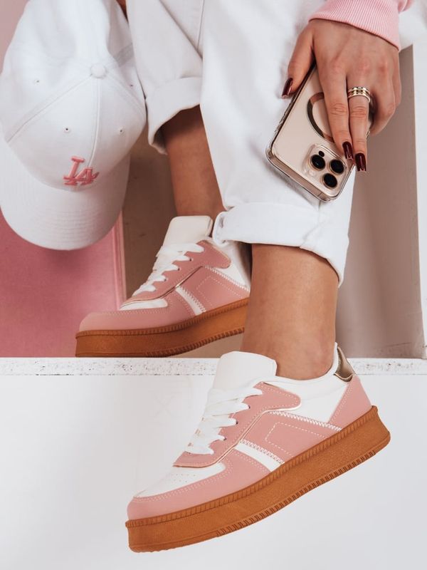 DStreet Sneakersy damskie na platformie NOXSTEP różowe Dstreet