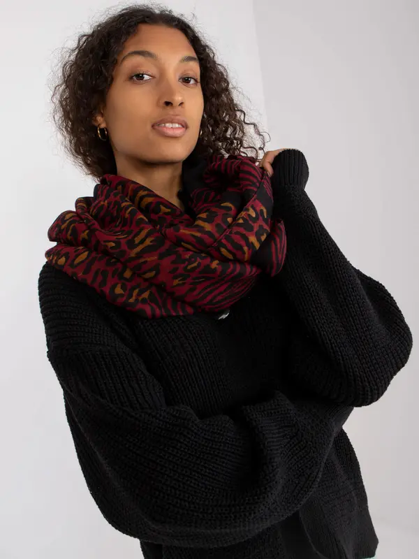 Factory Price Snood-AT-KM-S-6221-burgundy