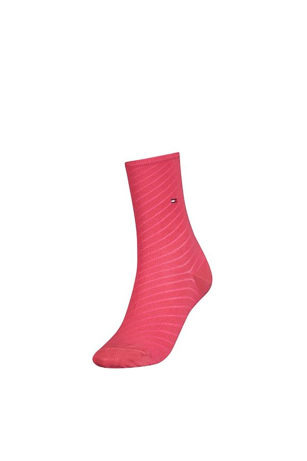 Tommy Hilfiger Socks - Tommy Hilfiger BIAS TRANSPARANT 1 pack pink-red