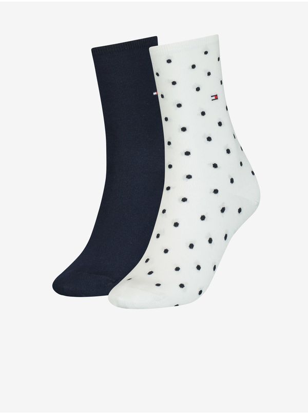 Tommy Hilfiger Socks - Tommy Hilfiger Dot 2 Pack Blue