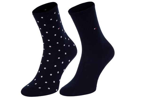 Tommy Hilfiger Socks - Tommy Hilfiger Dot 2 Pack Blue